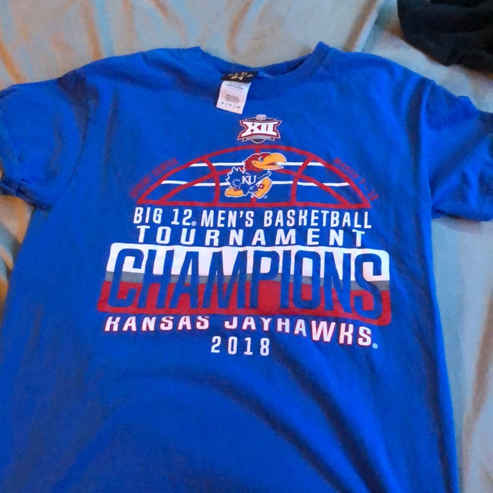big 12 champs basketball ku shirt